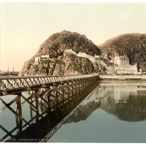 Castle from pier, Dumbarton, Scotland