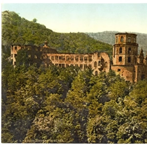 The Castle, seen from the Terrace, Heidelberg, Baden, German