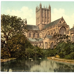 Cathedral, east front, Wells, England