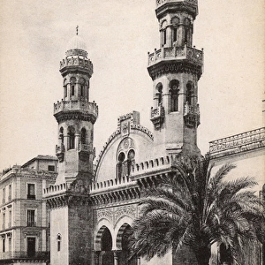 Cathedral and Rue de la Lyre, Algiers, Algeria