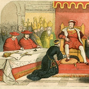 Catherine of Aragon at Legatine Court, Blackfriars