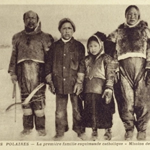 Catholic Inuit family - Newfoundland