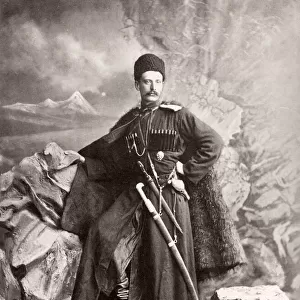 Caucasus Georgia - Georgian cossack man