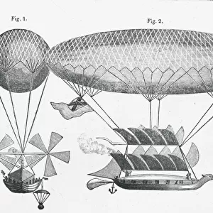 Cayleys improved design for a Navigable Balloon, 1783
