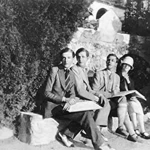 Cecil Beaton, Rex Whistler & Stephen Tennant at Cap Ferrat