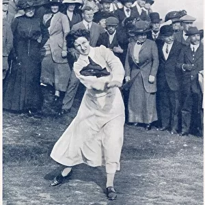Cecilia Leitch in match against Harold Hilton, Walton Heath