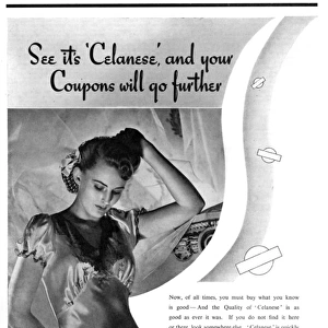 Celanese fabric advert, 1941