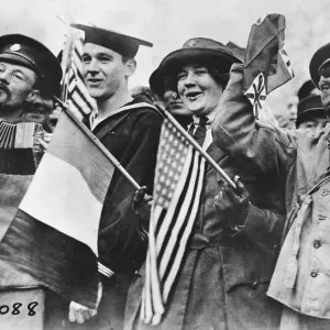 Celebrating victory, 1918 Celebrating victory, 1918