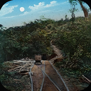 Central America - Gold Mining - Lantern Slide series