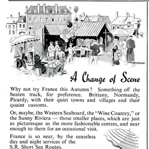 A Change of Scene - Advert for Southern Railway 1939