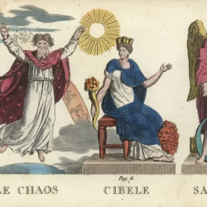 Chaos, Cybele or Rhea, and Saturn