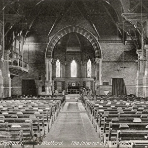 Chapel interior, London Orphan Asylum, Watford, Hertfordshir