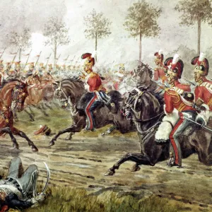 Charge of the 1st Life Guards at Genape