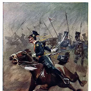 Charging with the Light Brigade at Balaclava, Crimean War