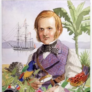 Charles Darwin during his voyage on the Beagle