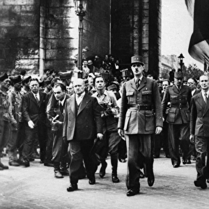 Charles de Gaulle, leader of the Free French in Paris