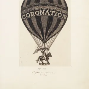 Charles Green in the Coronation Balloon