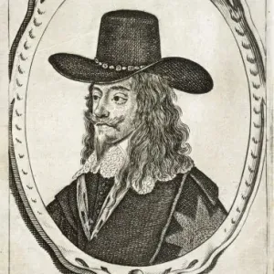 Charles I Oval Border Print Charles I Oval Border Print