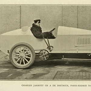 Charles Jarrott on a De Dietrich, Paris-Madrid Race, 1903