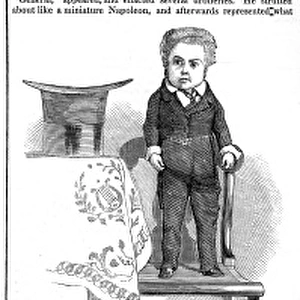 Charles Stratton, the American dwarf, 1844