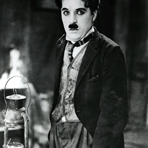 Charlie Chaplin as the little tramp