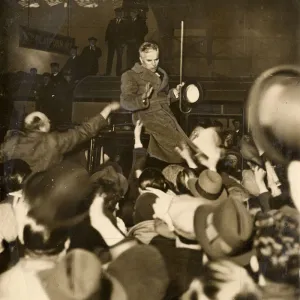 Charlie Chaplin in London - Arrival at Victoria Station