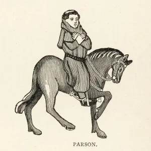 Chaucer's Parson Print Chaucer's Parson Print