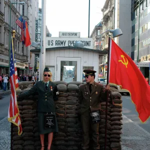 Checkpoint Charlie reconstruction, Berlin, Germany