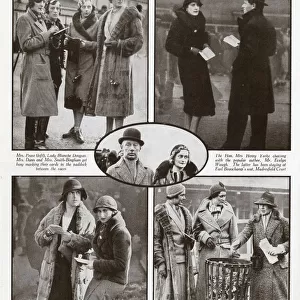 At the Cheltenham Chases, 1932. Society news from the racecourse
