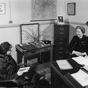 Chief Superintendent Winifred Barker in her office