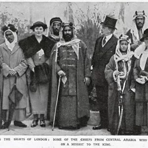 Chiefs from Arabia and the Gulf visiting the King, 1919