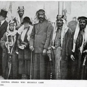 Chiefs from Arabia and the Gulf visiting the King, 1919