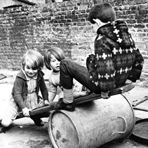 Three children on a Balham street, SW London