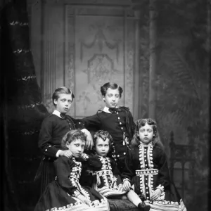 Children of Edward VII circa. 1875