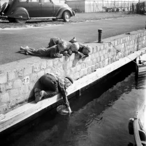 Children fishing