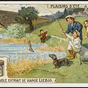 Children Fishing / Liebig