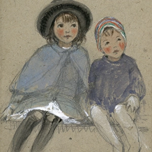 Two children by Muriel Dawson