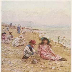 CHILDREN AT SEASIDE 1886