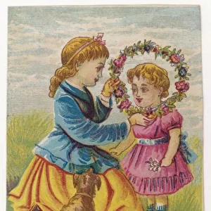 Children with Wreath