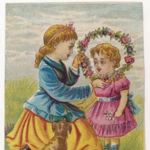 Children with Wreath