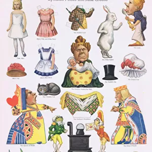 Childrens Cut-Out Paper Party Projects, 1914, with an Alice in Wonderland theme