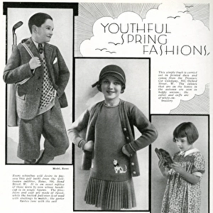 Childrens Spring Fashions, 1930s