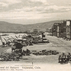 Chile - Valparaiso - View of Malecon