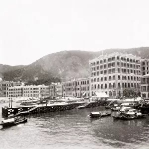China - buildings along the waterfront Hong Kong