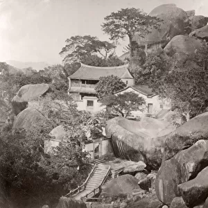 China c. 1880s - White Stag temple near Amoy Xiamen