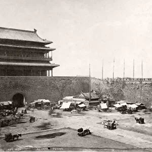 China c. 1880s - Zhengyangmen to Tartar Tatar city Peking Beijing