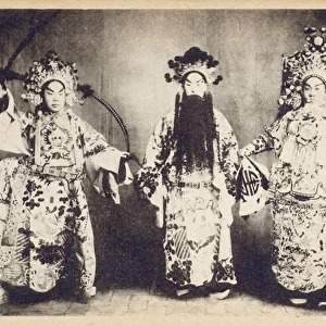China - Chinese Actors in elaborate costumes