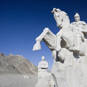 CHINA. Jiayuguan. The Silk Road. Gobi Desert