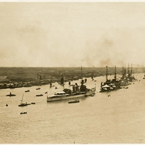 China - Shanghai - British Warships on the Yangtze River