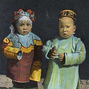 Chinese twins, San Francisco, California, USA